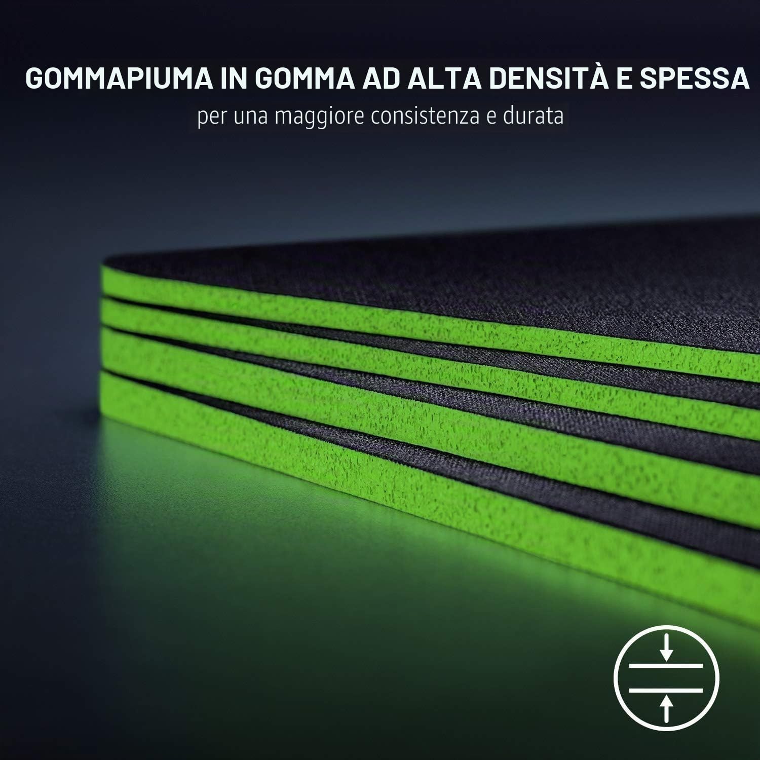Razer Gigantus V2 Medium Tappetino per Mouse Gaming 360 x 270 x 3 mm Tessuto in Microtrama Gomma Antiscivolo