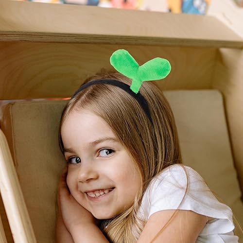 Miniatura 7 de TENDYCOCO Juego de 2 pinzas para el cabello con brotes de frijoles, diadema para plantas, hierba, hierba, horquilla, accesorios para el cabello para