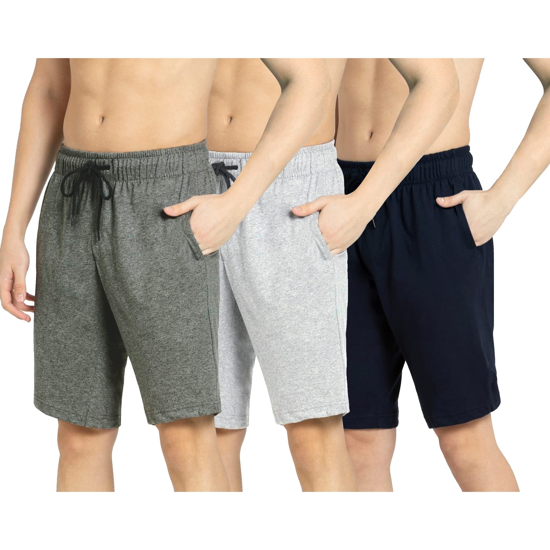 Men's Loopknitt Cotton Fabric Printed Shorts