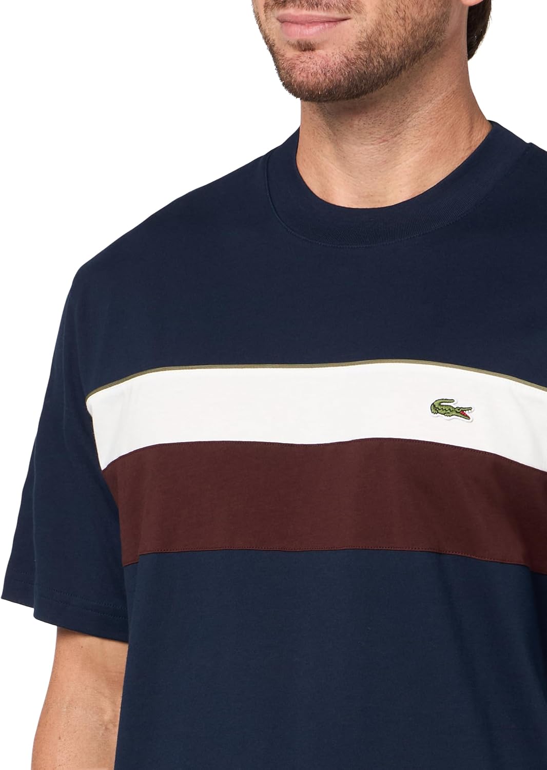 Lacoste Mens Jersey Colorblock T-Shirt - Image 3
