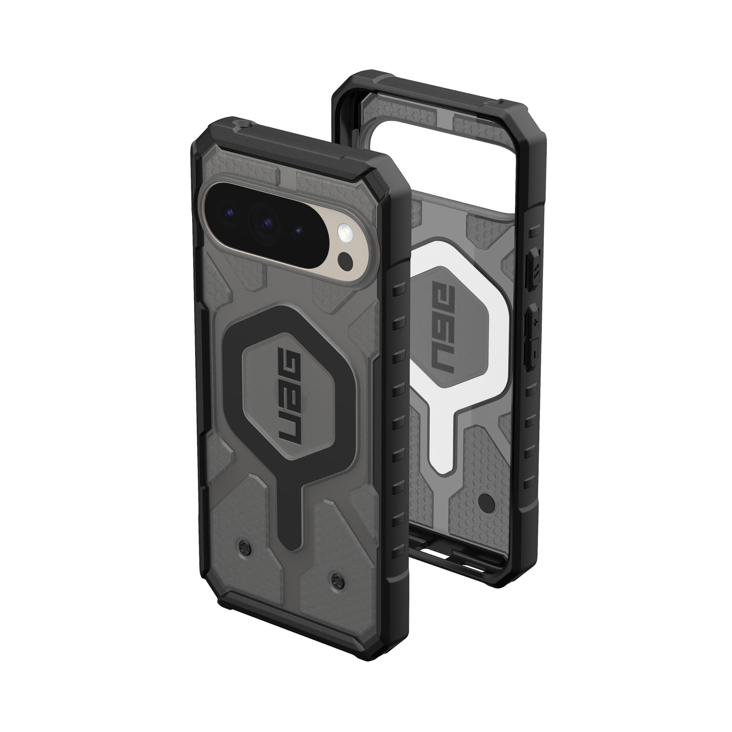 URBAN ARMOR GEAR UAG - Custodia protettiva trasparente per Google Pixel 10 Pro XL, compatibile con Pixelsnap e ricarica magnetica, robusta, colore: cenere/nero