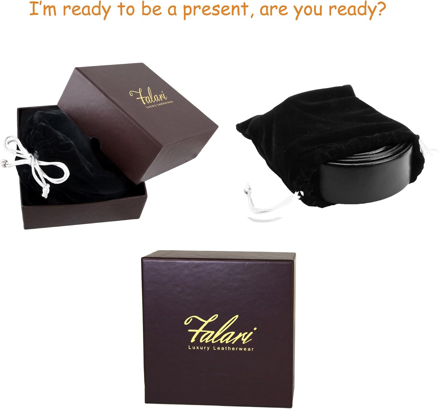 Falari Replacement Genuine Leather Belt Strap Without Buckle Snap on Strap 1.5" Wide 8005 - Image 5