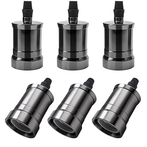 DiCUNO Enchufe de lámpara E26 vintage, reemplazo de enchufe de luz colgante Edison, soporte de lámpara colgante antiguo para iluminación industrial,