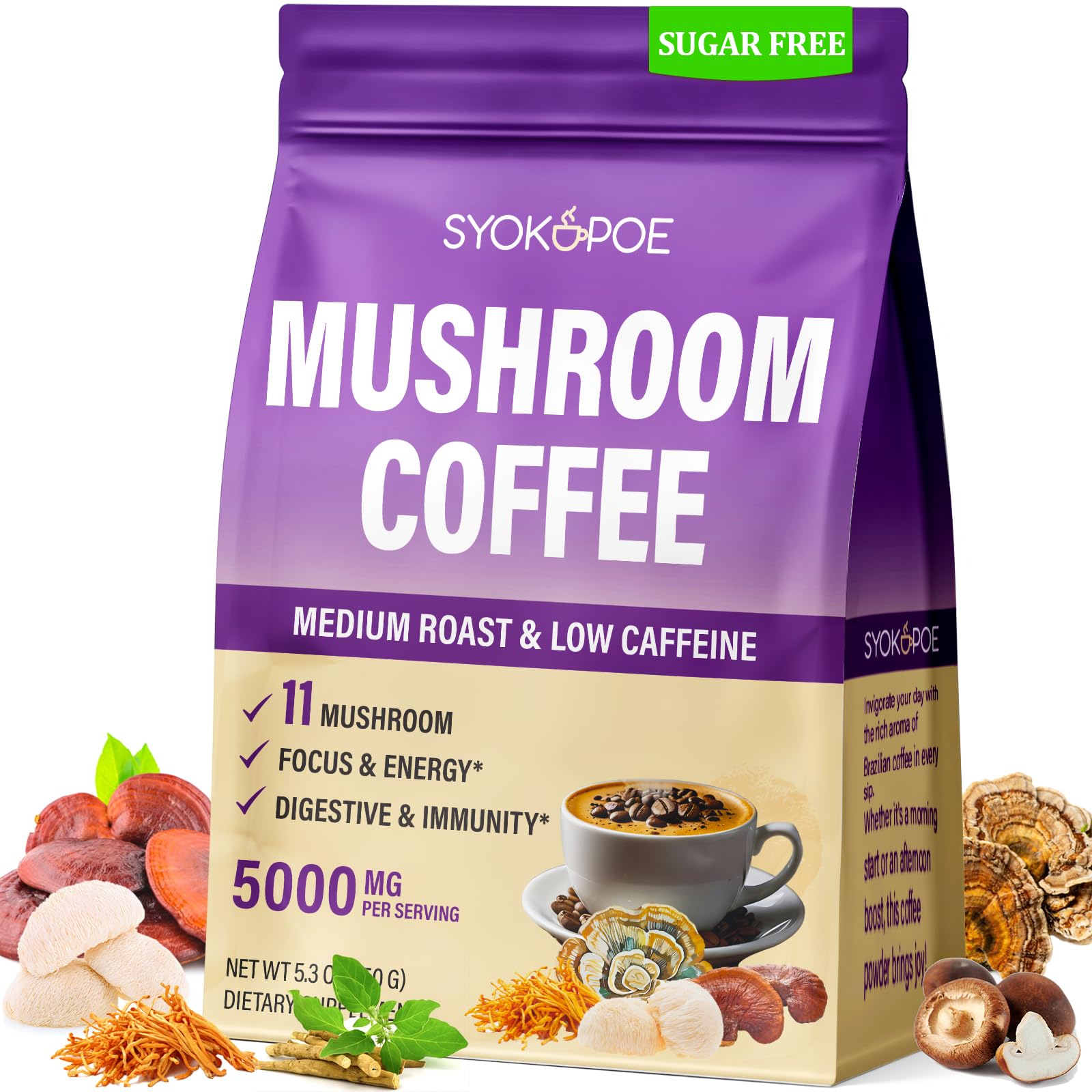 Syokupoe Organic Mushroom Coffee