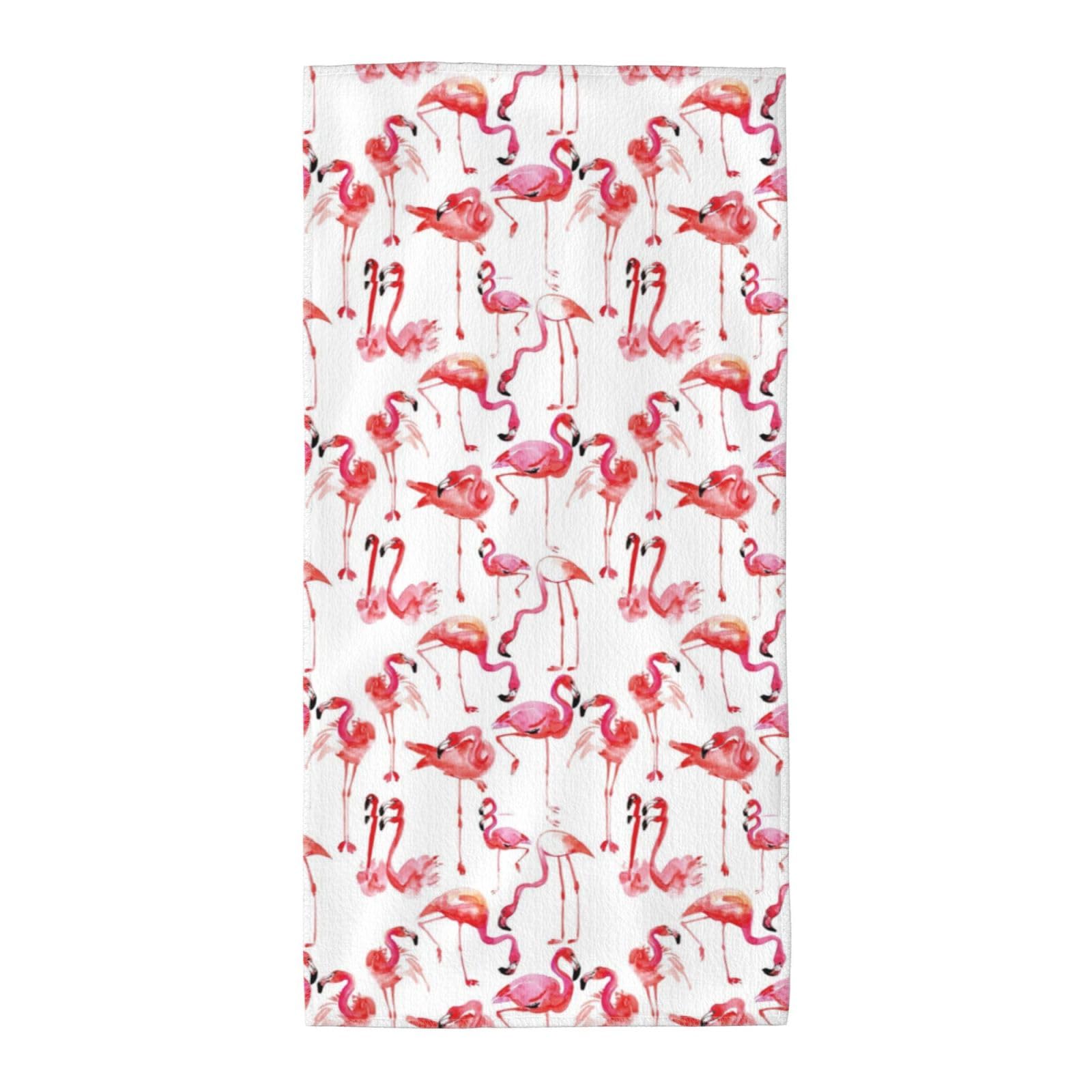 WYCZHY Flamingos Printed Quick Dry Beach Towel For Camping Travel Vacation