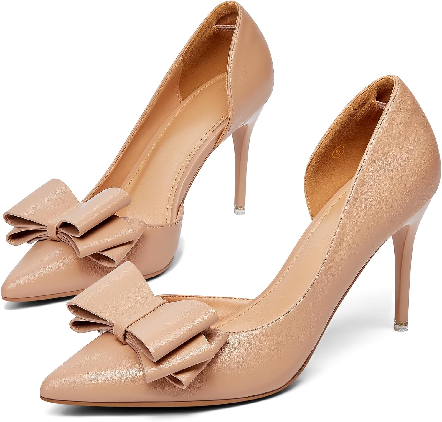 Womens Bow Heels Closed Pointed Toe Dress Shoes Bhutan Ubuy