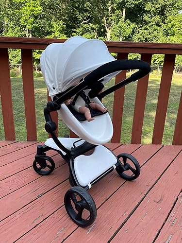 Miniatura 31 de Anivia Mueble de cama para muñecas, juguete de 2 funciones, cama de muñeca y columpios para muñecas de 18 pulgadas, cuna de muñeca con parte