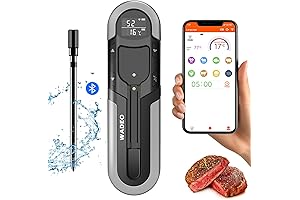 WADEO Bluetooth Meat Thermometer - Wireless Accuracy for Your Grilling Needs