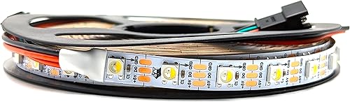 Miniatura 10 de FOXWIRE Tira de luz LED direccionable individualmente - RGBW RGBCW - SK6812 - Rollo de 5M 16.4 pies - 30 píxeles por metro 150 en total - PCB negro