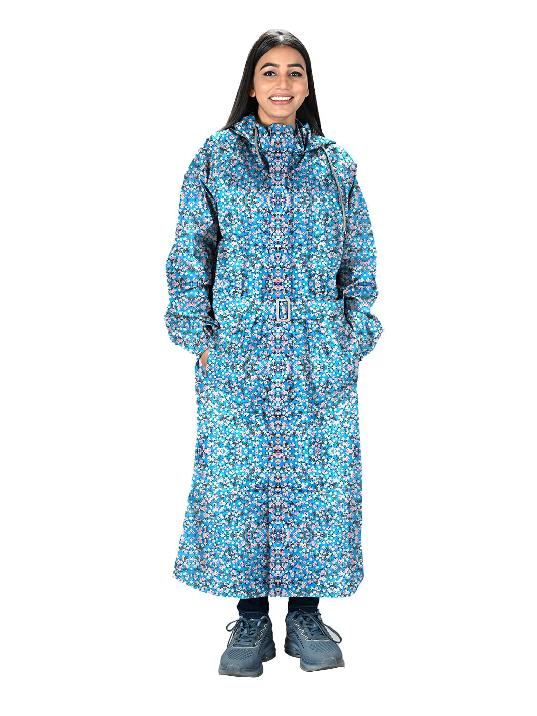 lux venus Printed Over coat Rainwear for Women-picture-0