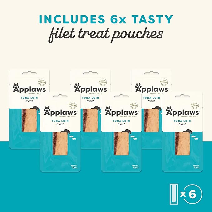 Applaws Snacks Naturales para Gatos - Filete de Atún Entero 6x1.06oz miniatura 7