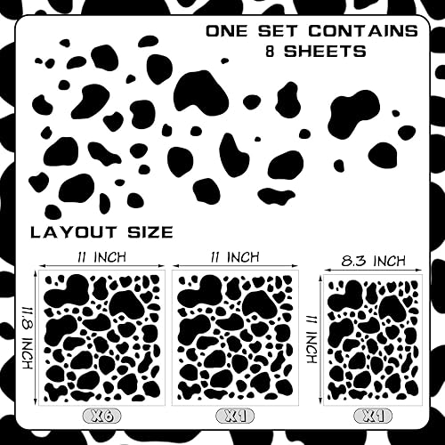 Miniatura 4 de Chinco 486 calcomanías adhesivas de vinilo con estampado de vaca, decoración de granja divertida para dormitorio, sala de estar, ventana, vitrina,