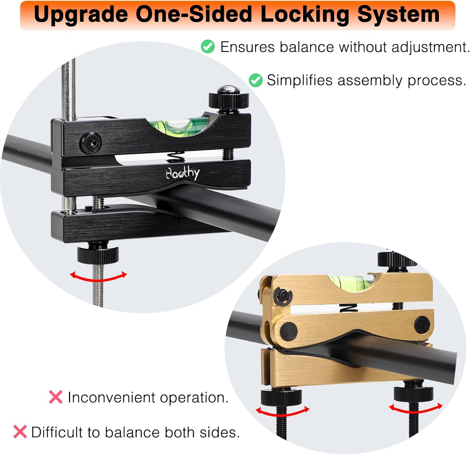 Hawthy Scope Leveling kit Scope mounting Tool with Single-Side Quick-Lock