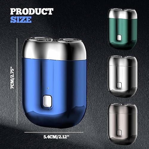 Miniatura 2 de Nuevo modelo de mini afeitadora eléctrica de doble cabeza, 2025, afeitadora de doble cabeza, portátil, afeitadora eléctrica de doble cabeza,