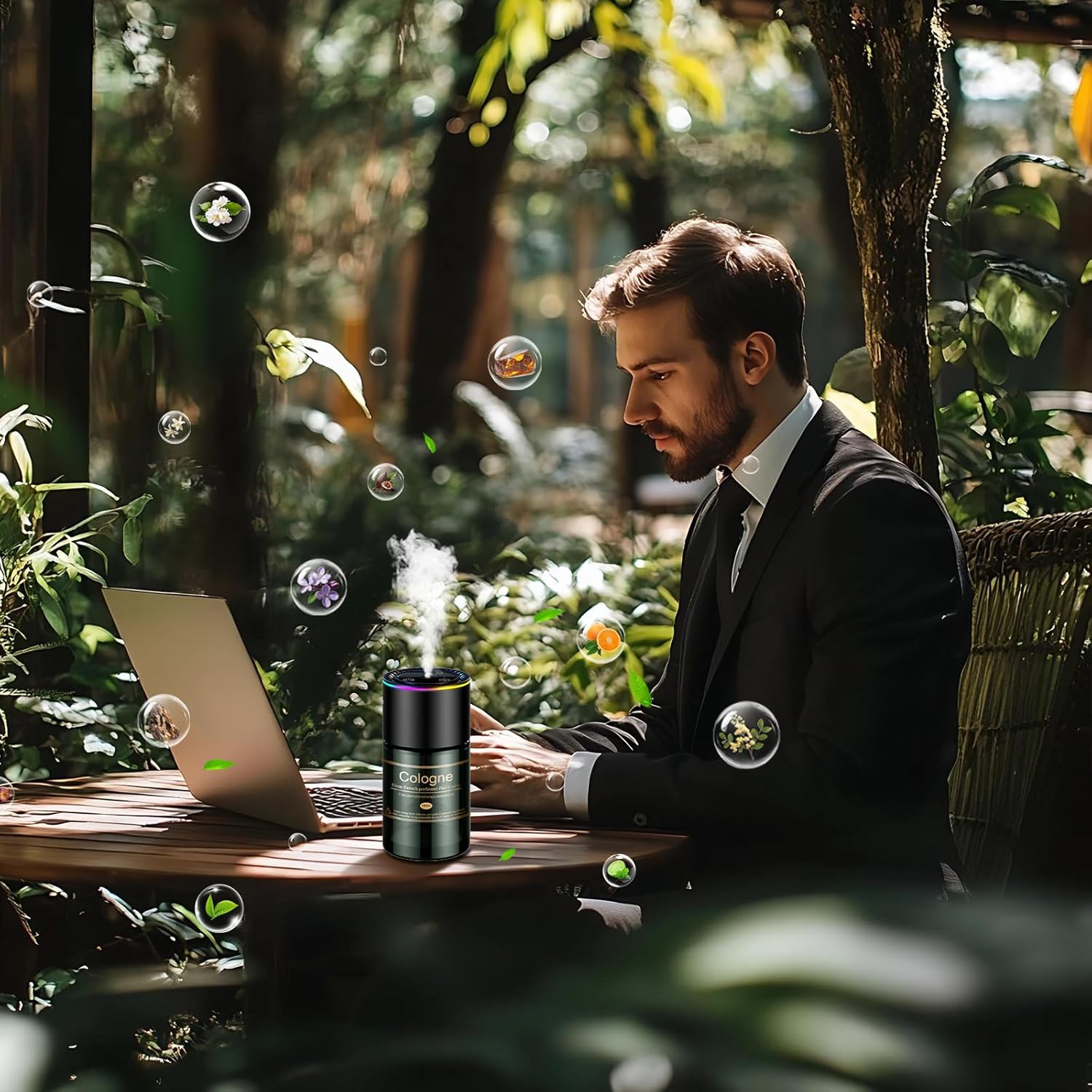 Car Air Freshener Refill for Men & Women 6.09 FL OZ /180ML-9 Month Cologne Scent Essential Oil Perfume, Essential Oil Made of Natural Plant Extracts, Compatible with Car Diffusers for Home/Office - Image 8