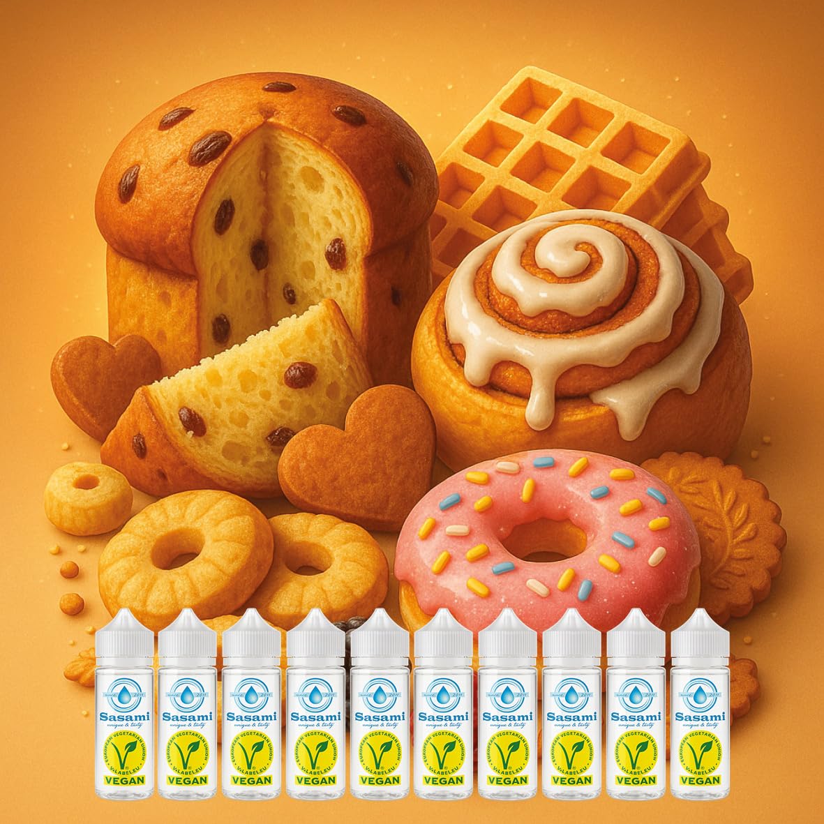 Bakery Bliss Edition - Sasami Signature Collection - 10 x 10ml Aroma Konzentrat Set - Vegan