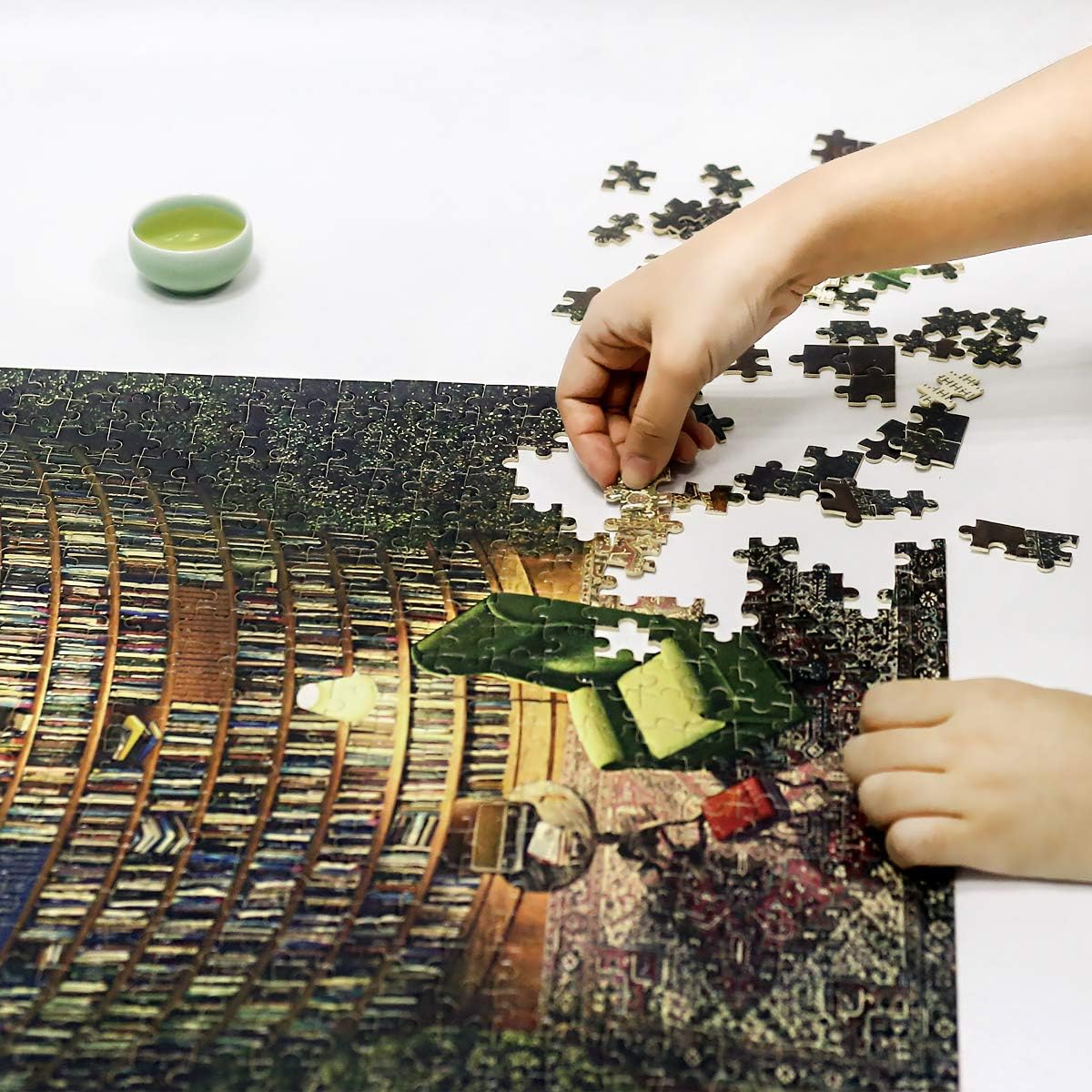 Ingooood- Jigsaw Puzzles 1000 Pieces for Adults- Fantasy Series- Collection Pavilion_IG-0292 Entertainment Toys for Adult Special Graduation or Birthday Gift Home Decor