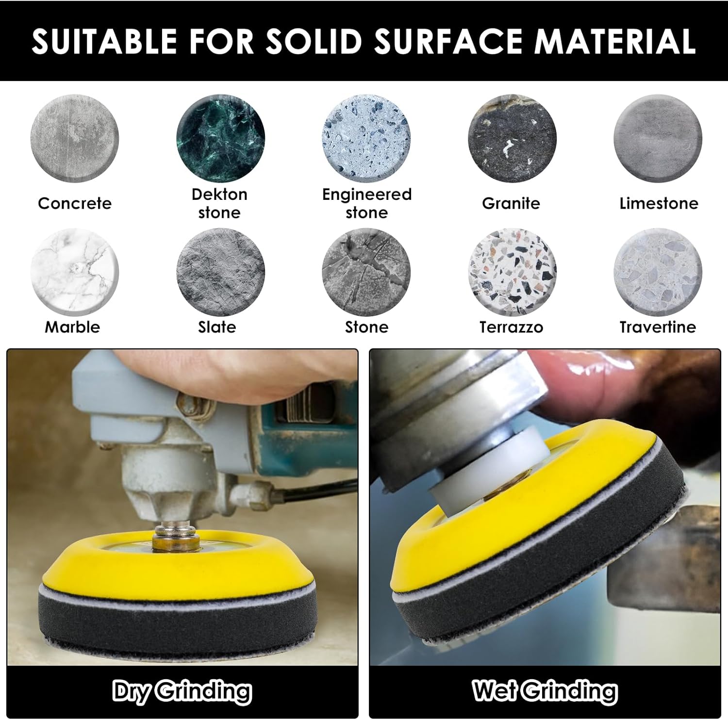 134PCS Sanding Disc Drill Polishing Kit Sanding Attachment, 3 Inch Wet Dry Headlight Restoration Kit, Hook and Loop Sandpaper Buffing Pads with Rotary Tools for Car Wood Metal Glass Resin Expoxy