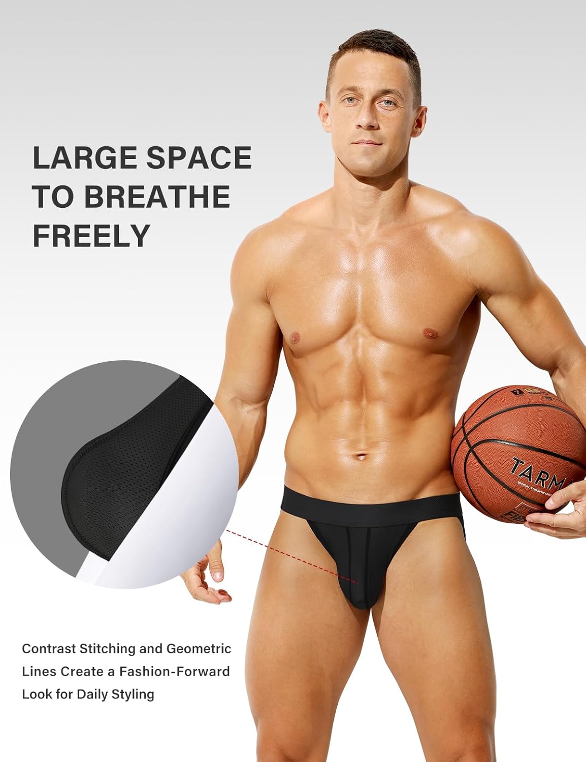 Arjen Kroos Mens Briefs Mesh Men's Underwear Low Rise Waist Sexy Sports Underwear - Image 7