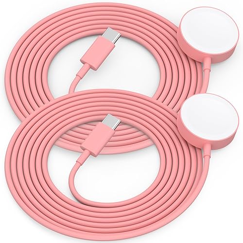 Miniatura 16 de Paquete de 2 cargadores actualizados para Apple Watch, cargador USB magnético inalámbrico rápido compatible con iWatch Ultra/Series