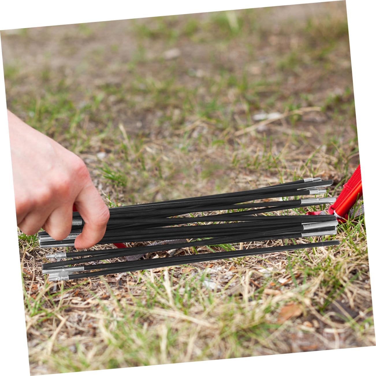 2stücke Fiberglas Vormontiert Passend Für Weibliche Und Männliche Enden Ersatz Für Zeltgestänge Geeignet Für Camping Wandern Und Outdoor-aktivitäten