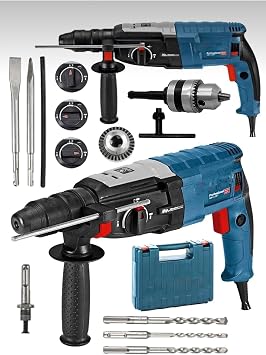 Alman Seri 3000W Çelik Şanzuman Bakir Sargılı 2-28 Kırıcı Delici Hilti Matkap 5 ADET UÇ