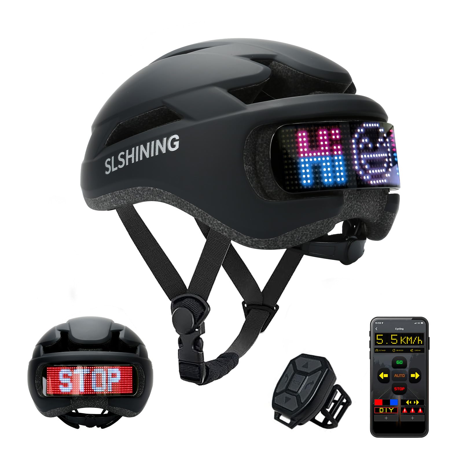 Casque de vélo LED Personnalisable, Route et Montagne, 8 aérations, Sangle réglable, Doublure EPS, Léger pour Adultes