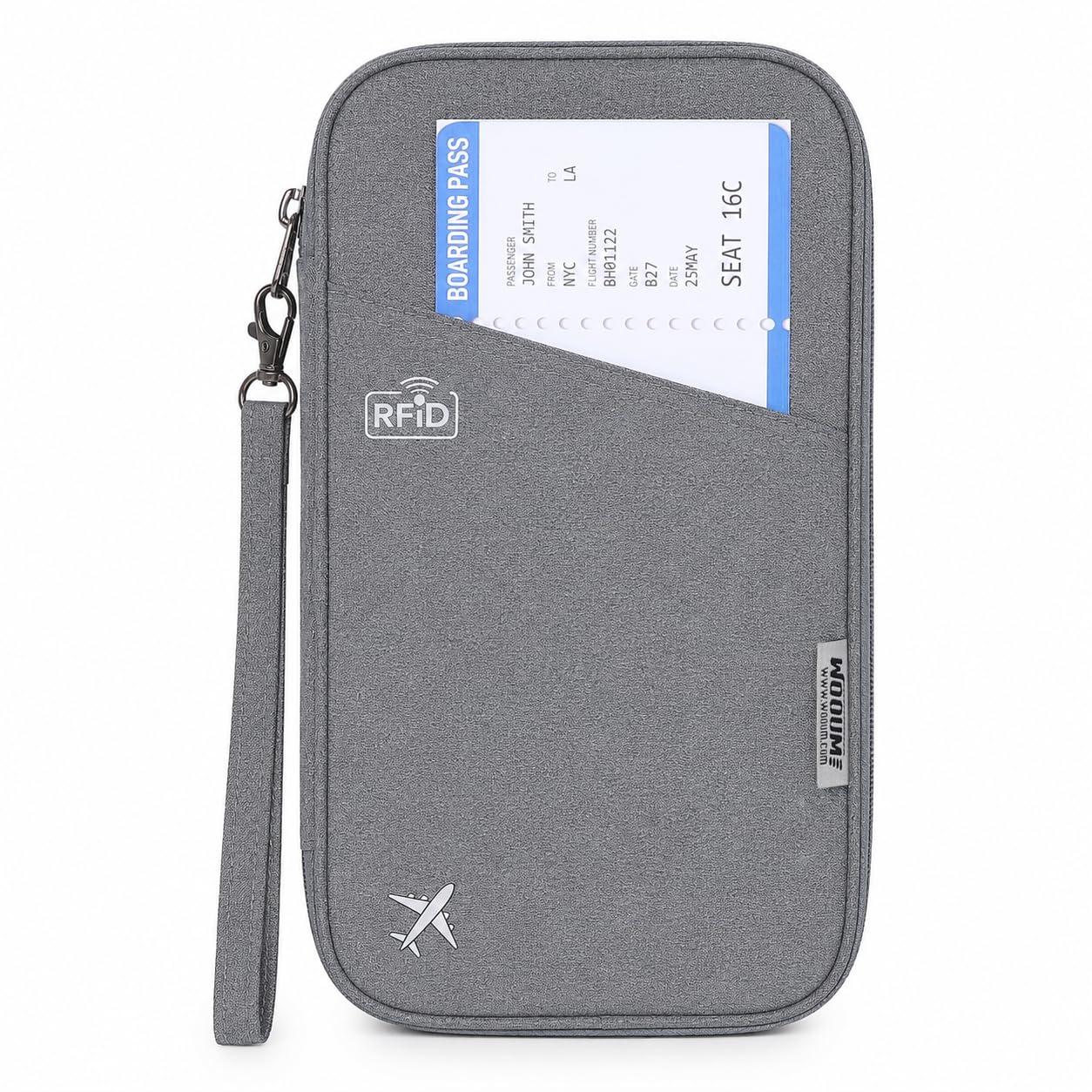 Wooum Passport Holder for Family, Passport Case Protection, Water Resistant Passport Bag for Men & Women, Travel Document Organizer, Passport Cover, C...