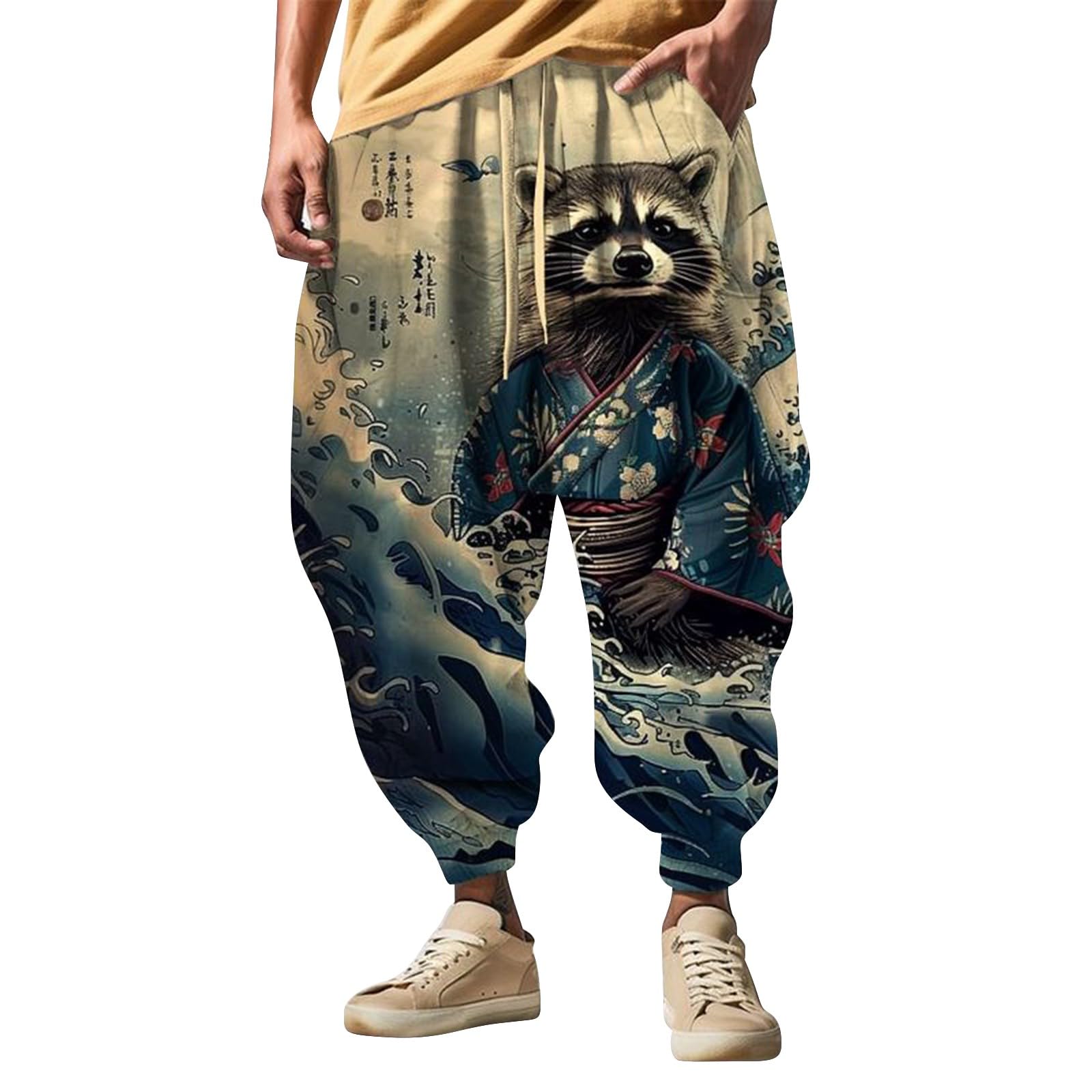 Pantalon sarouel, pantalon de jogging, yoga, pilates, pantalon de survêtement, pantalon d'été doux, pantalon de yoga, pantalon avec imprimés amusants de dessin animé, hip hop, style rue, pantalon