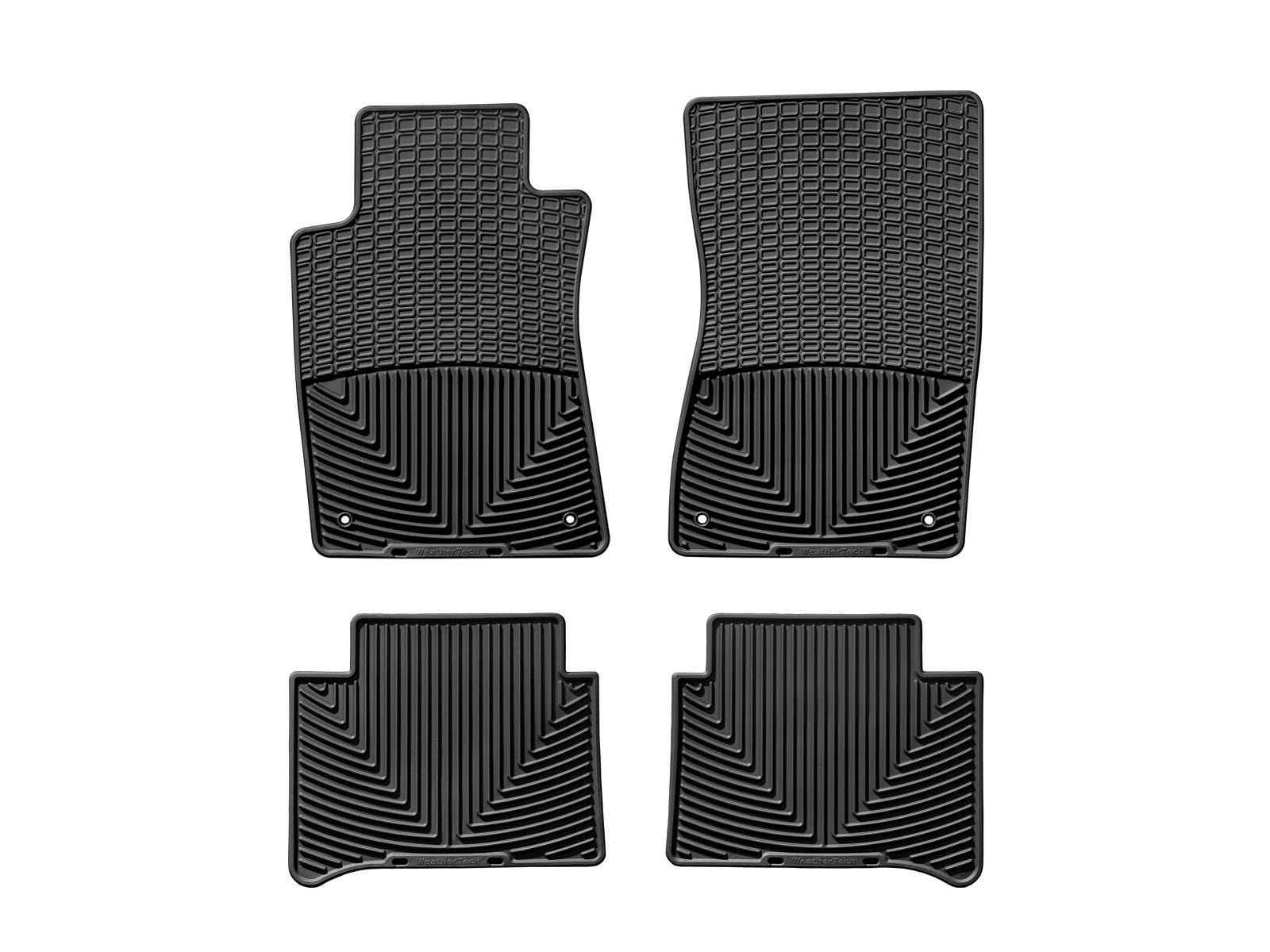 WeatherTech All-Weather Floor Mats for Mercedes E-Class, E 55 AMG - 1st & 2nd Row (MB W211 B), Black