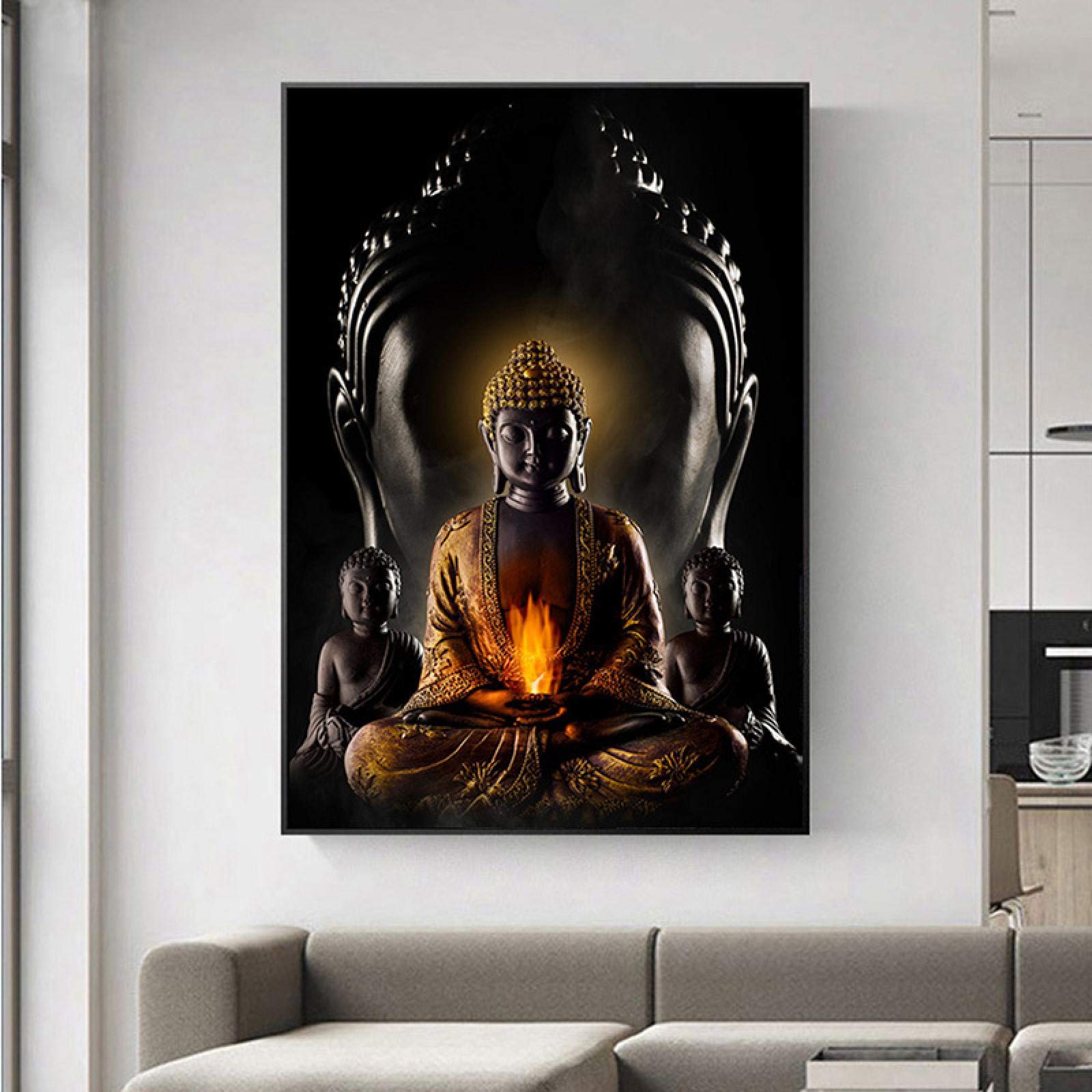 Bouddha toile art moderne pour créer un salon zen et relaxant