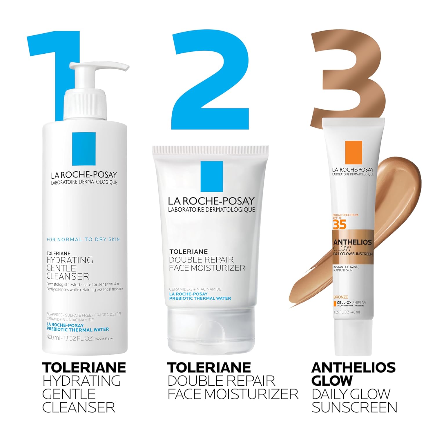 La Roche-Posay Anthelios Glow Tinted Sunscreen for Face with SPF 35, Broad Spectrum Protection, For All Skin Types Including Sensitive Skin, 24Hr Hydration, Lightweight & Fast Absorbing, Glowy Finish - Image 2