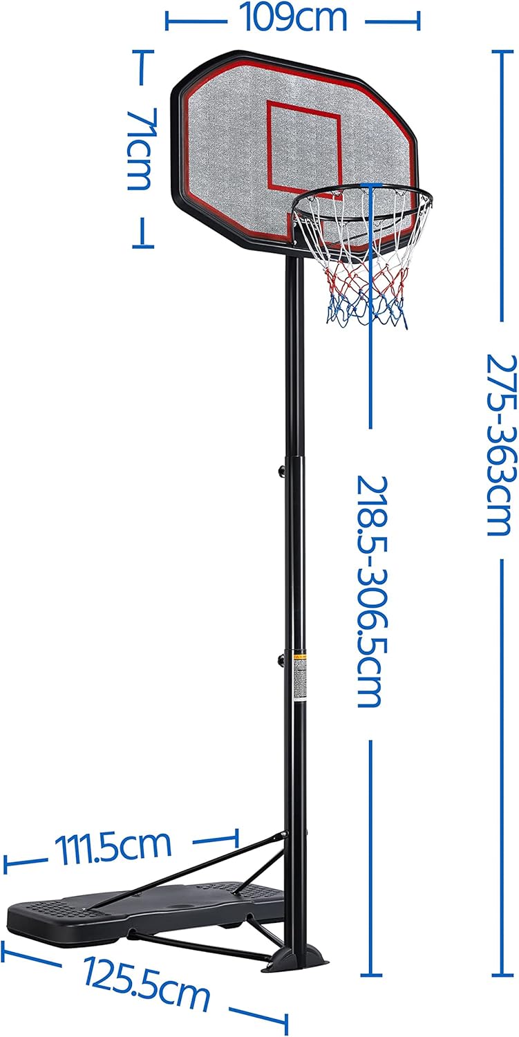 Buy Yaheetech Portable Basketball Hoop Stand Height Adjustable