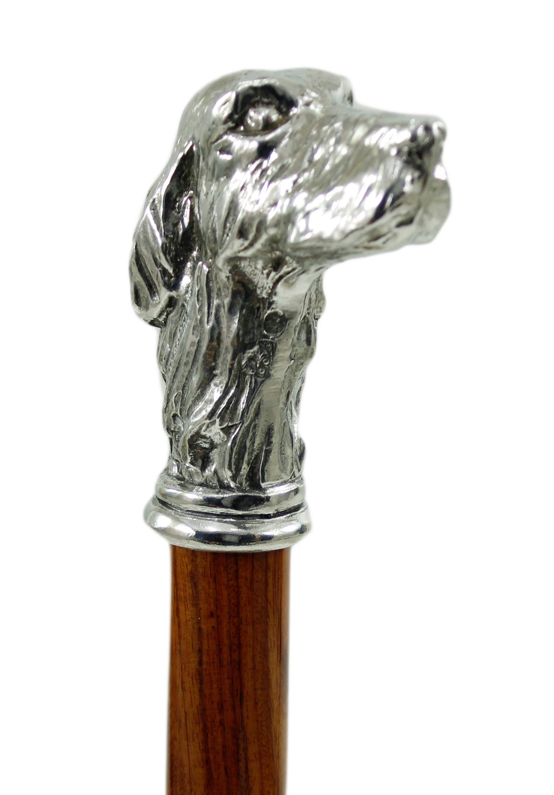 Cavagnini Bastón de Paseo Vintage en Madera trabajada a Mano con empuñadura clásica.