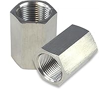 Vista 6 de HFS (R) Acoplador de acoplamiento hexagonal 1" hembra NPT x 1" hembra NPT acero inoxidable 304