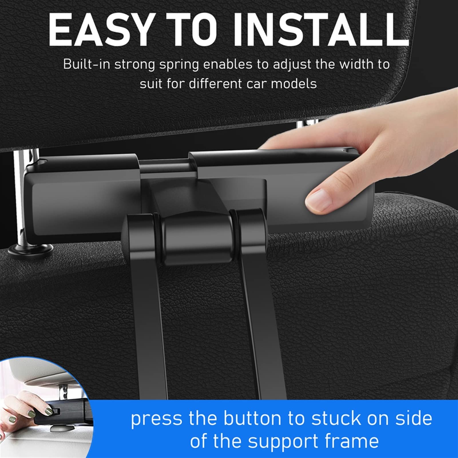 Supporto per Tablet Supporto for tablet dell'automobile, supporto del supporto del tablet della poggiatesta dell'automobile for il sedile posteriore dell'automobile, il supporto del poggiatesta della