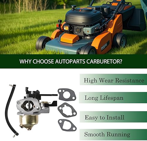 Miniatura 7 de 0J88870123 Reemplazo del carburador para Kohler SH265 Engine 18 853 16-S 1885316s 2500-3000 PSI Lavadora a presión 0059870 6.5hp 196cc Motor