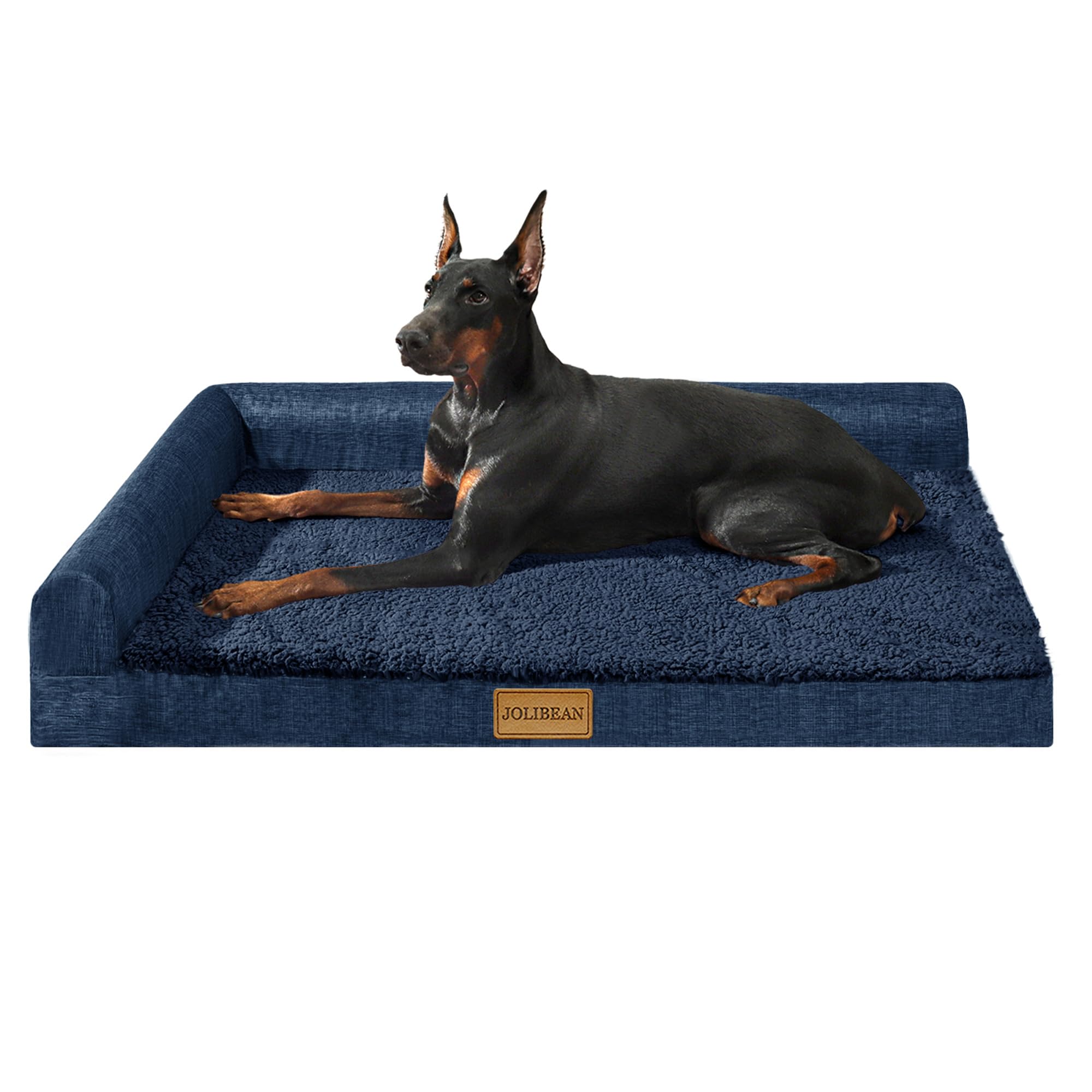 Jolibean Orthopädisches Hundebett Grosse Hunde, Typ l Waschbar Hundekorb Mit Kissen, Flauschig Hundesofa Wasserdicht rutschfest