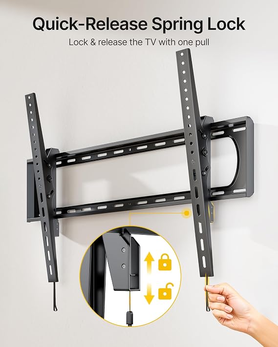 monTEK Heavy Duty TV Wall Bracket for 60-120 Inch Flat Curve TV up to 136kg