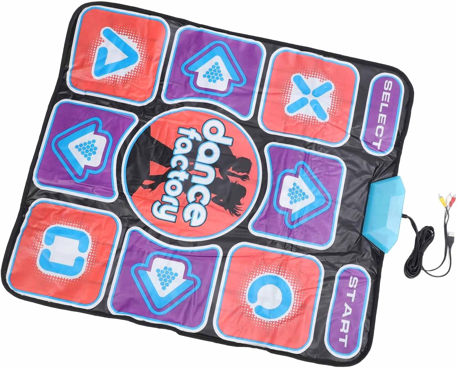 Single Dance Mat Improve Coordination Prevent Slip Electronic Dancing Interactive Pad for TV Connection Day You Hour Burn Which do All Calories Burning Set to One Dance Mat for