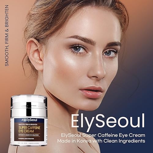 Miniatura 7 de ElySeoul Crema de ojos Super Cafeína Crema para debajo de los ojos para arrugas - Crema coreana para ojos antienvejecimiento - Tratamiento de ojeras