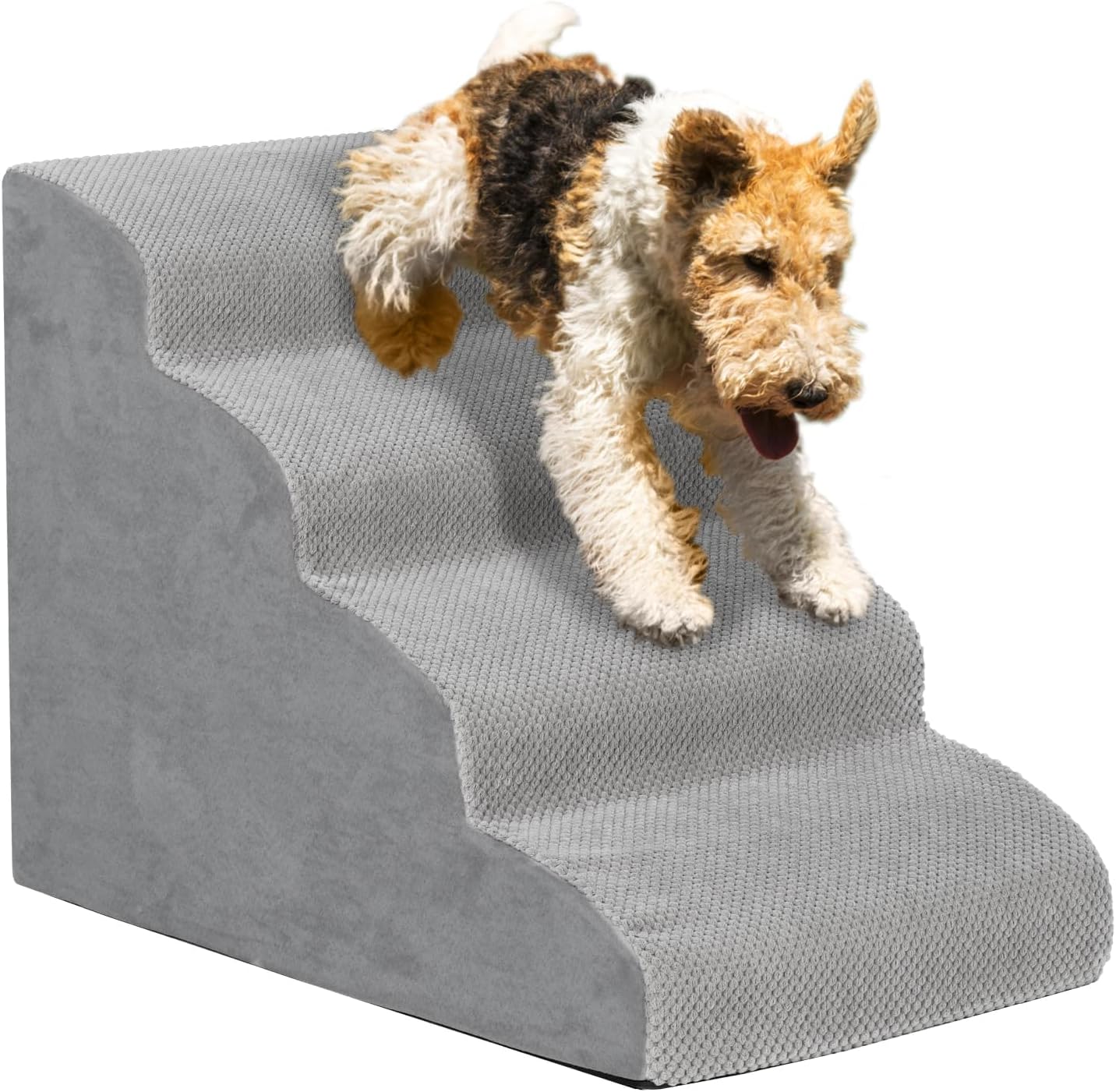 SMONTER Dog Stairs to Bed and CoachFoam Pet Steps for