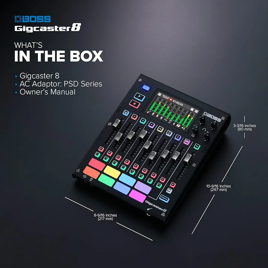 Amazon.com: BOSS Gigcaster 8 | 8-Channel Audio Streaming