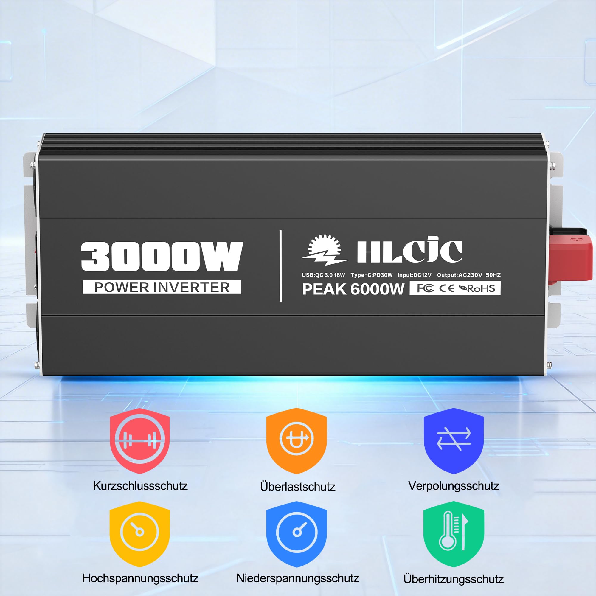 3000W12V Inversor con onda sinusoidal modificada