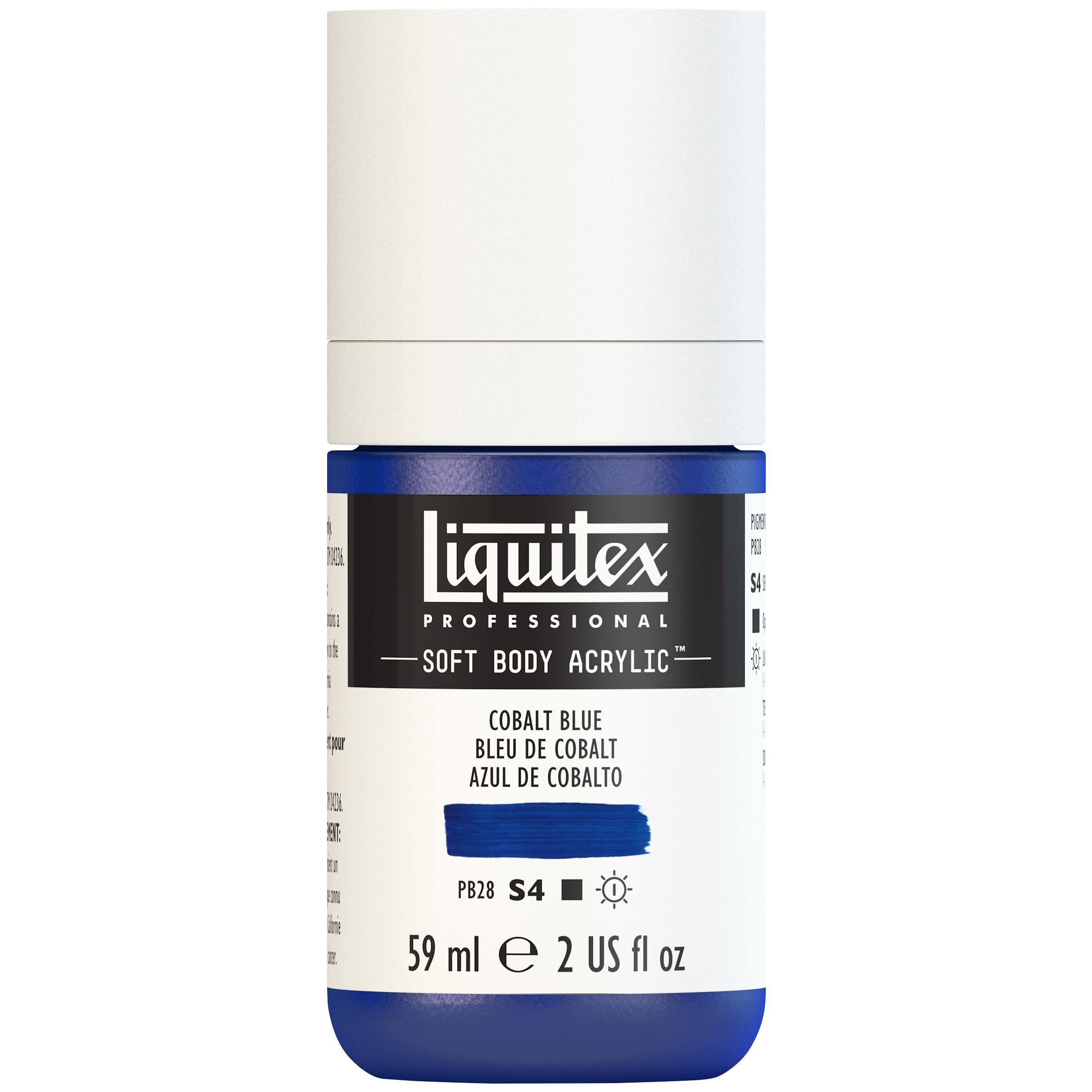 Liquitex 1959170 Soft Body Acrylic Paint, Cobalt Blue, 59 ml (Pack of 1) — image 1