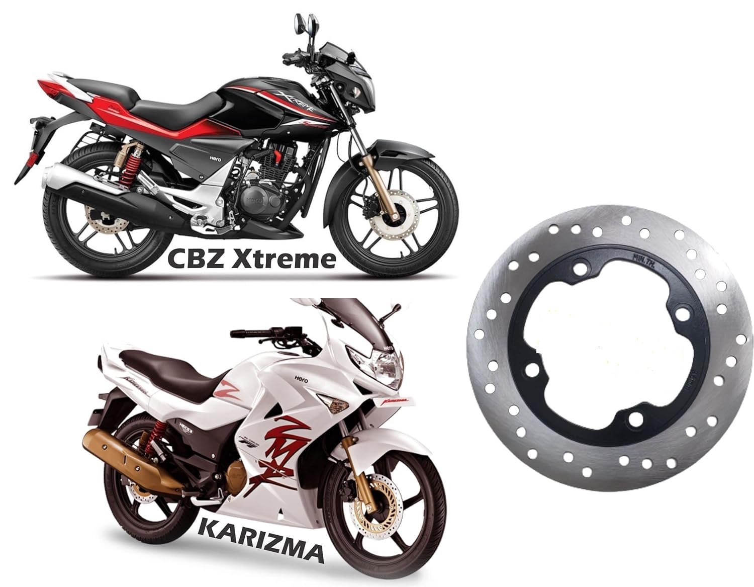 NITYANSH ENTERPRRIES, Rear Brake Disc Plate Compatible For CBZ Xtreme THE ONE BEHAIND-picture-21