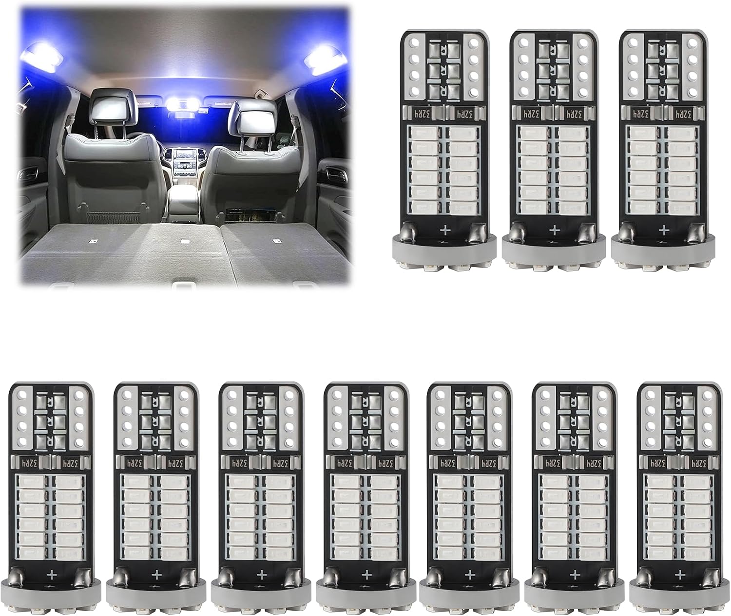 LASFIT T10 168 194 2825 LED Interior License Side Marker Map