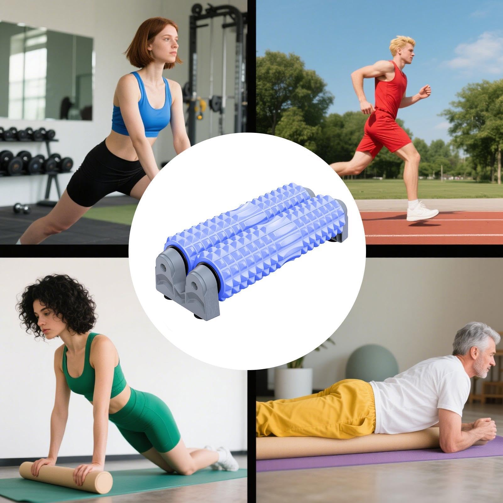 Rullo In Schiuma Per L'Esercizio Fisico Attrezzatura per Massaggio dei | Rullo in Schiuma per il Recupero Muscolare Adatto per Pilates, Palestra, Fitness e Allenamento Casa Ufficio Schiena