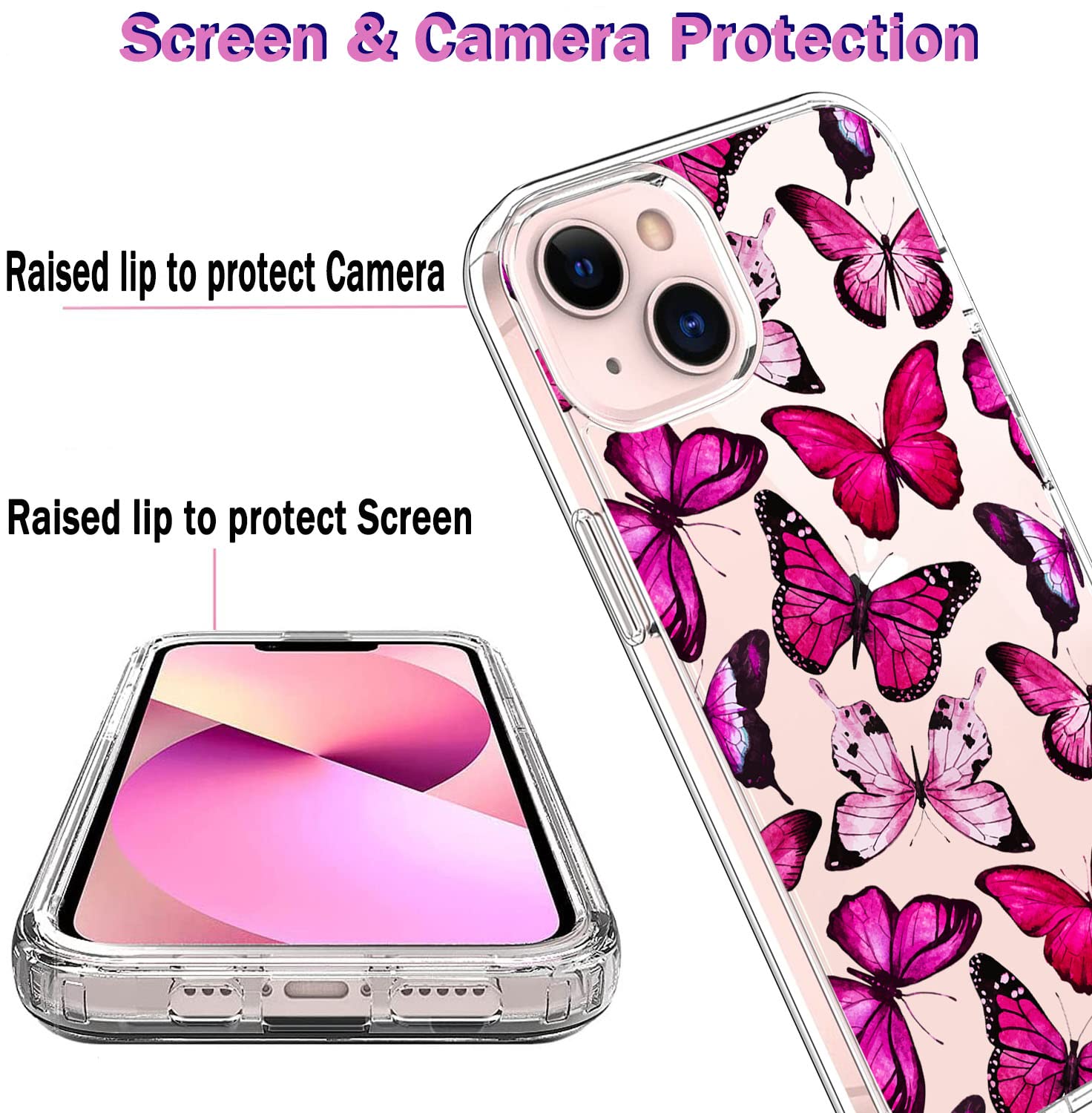 FEILER iPhone 14/13用ケース 花柄 Amazon.co.jp: YiYiYaYa iPhone 14用 ケース iPhone 13 ケース