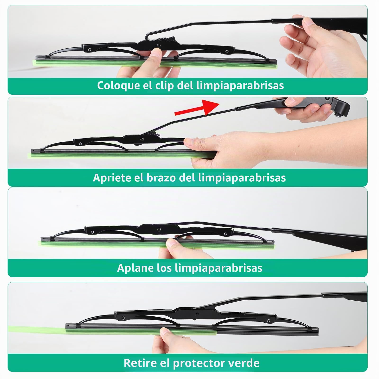 SWAWIS Motor Limpiaparabrisas Universal 12V con Brazo y Escobilla 105° de Barrido Compatible con Tractores, Jeeps y Otros Vehículos